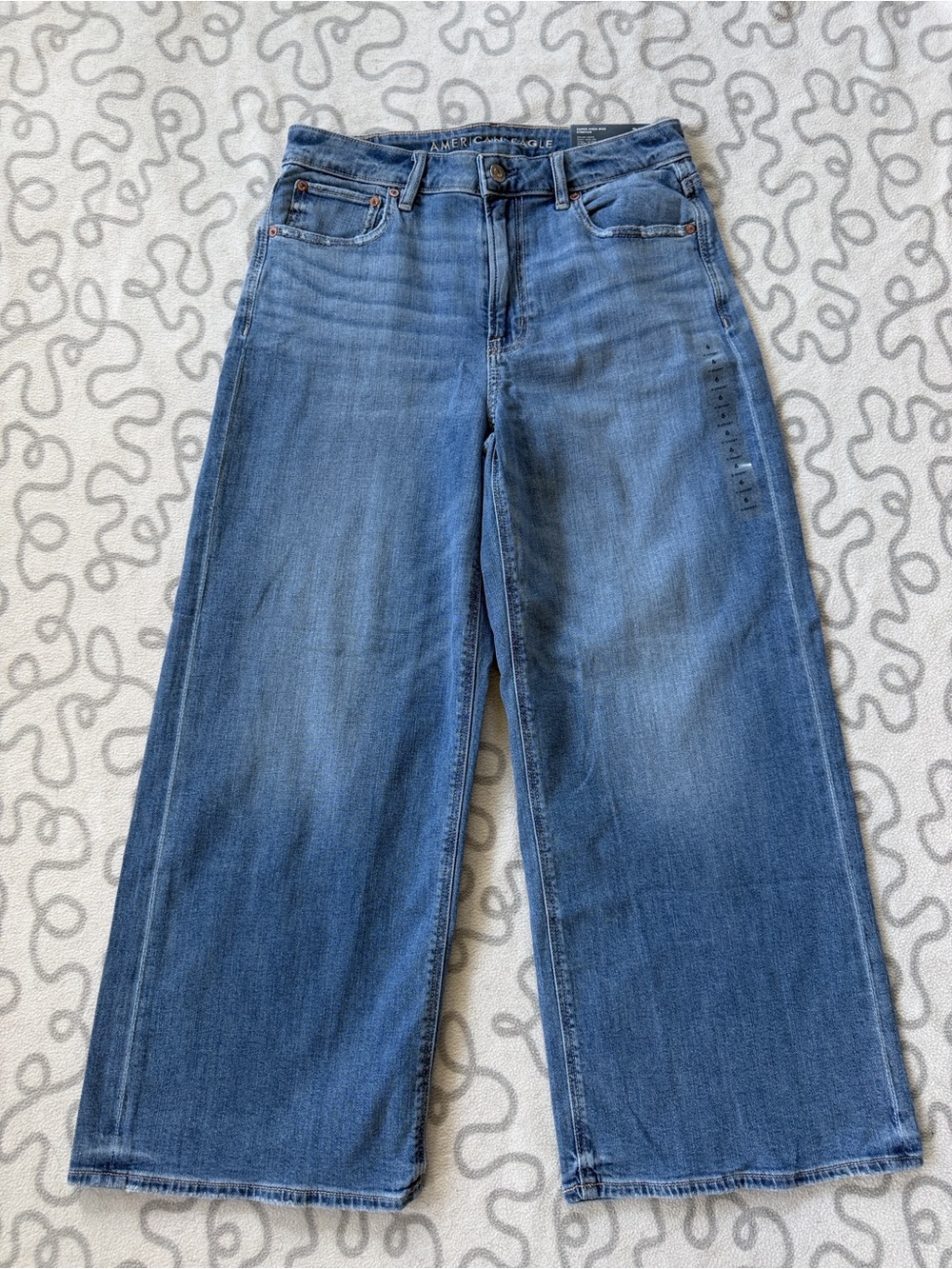American Eagle Dreamy Drape Baggy Wide-Leg Jean